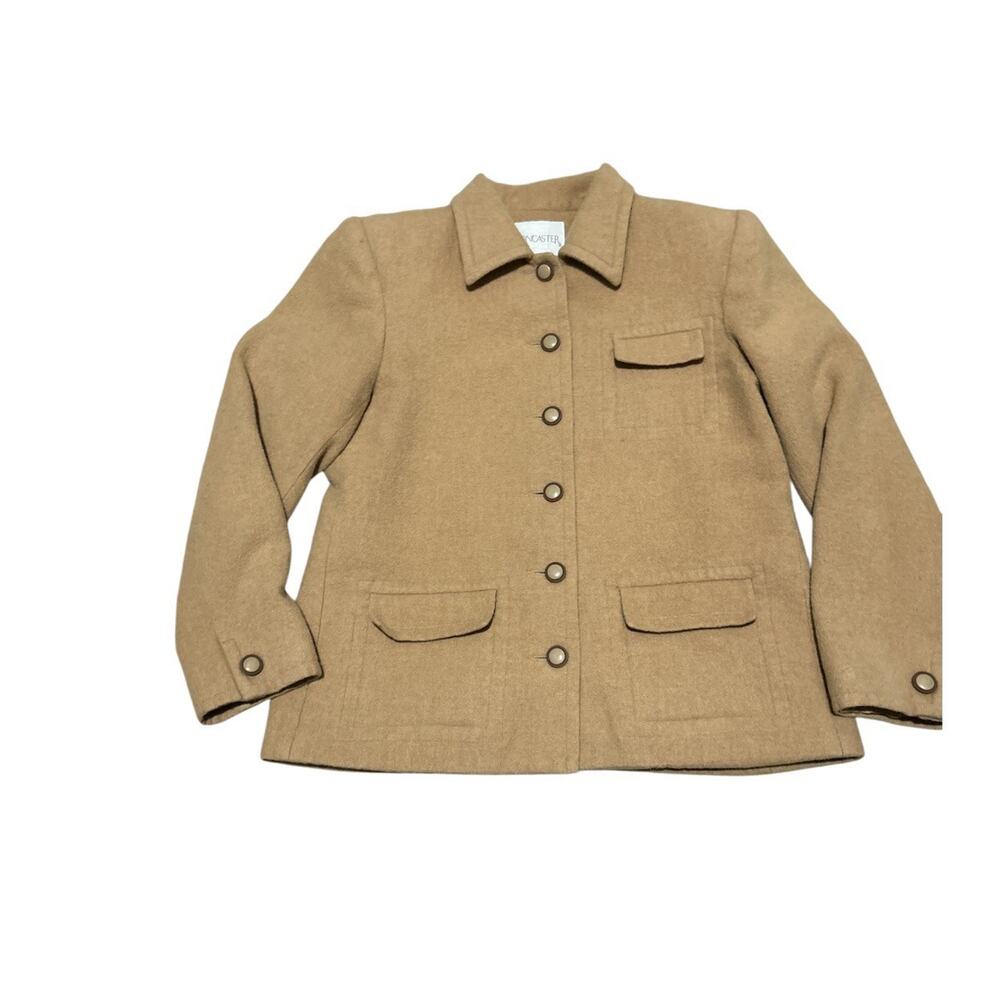VTG Doncaster Women's Vintage Jacket Size 6 100% camel Hair classy monochrome
